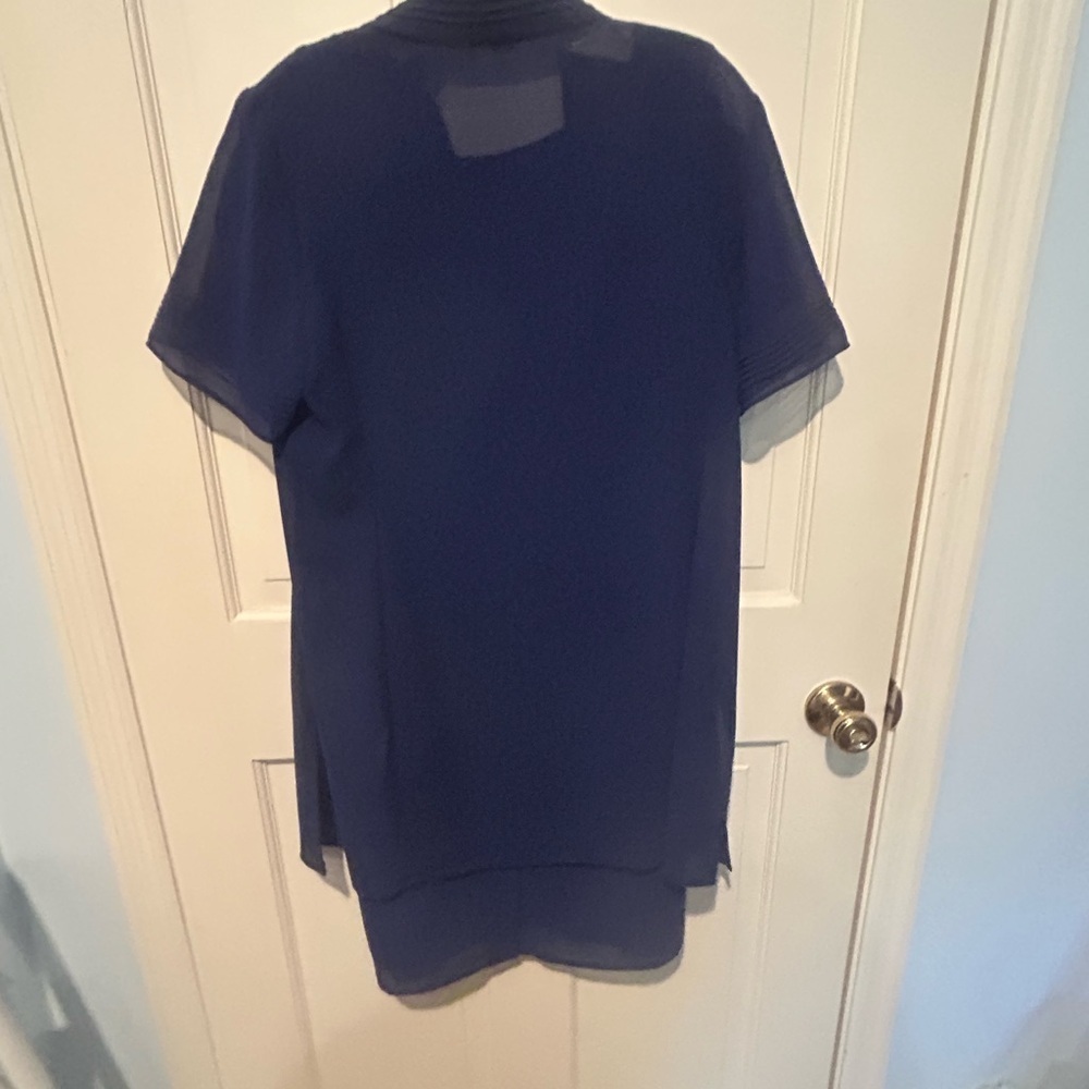 Vintage 2 piece dress set with sheer cover up 10P - Picture 6 of 6